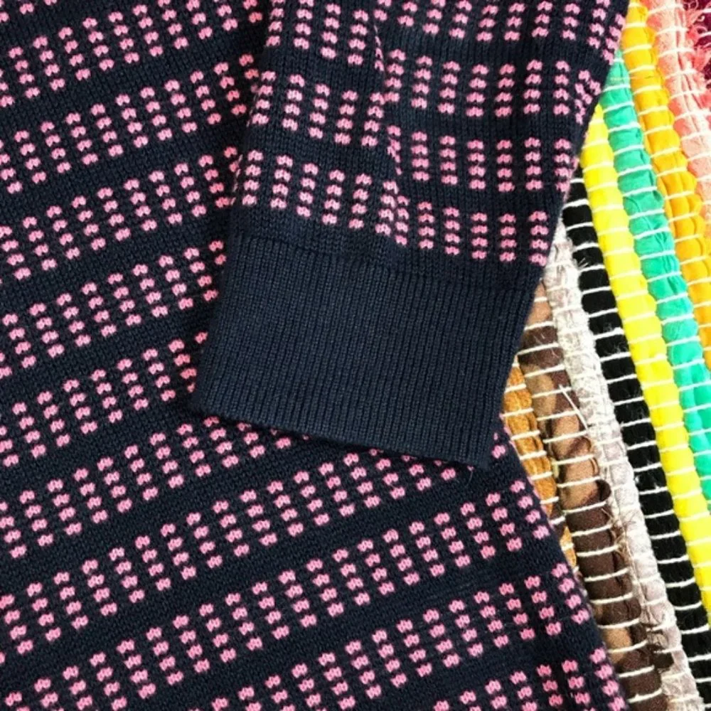 J. Crew ~ Grid Stitch crew neck cotton sweater